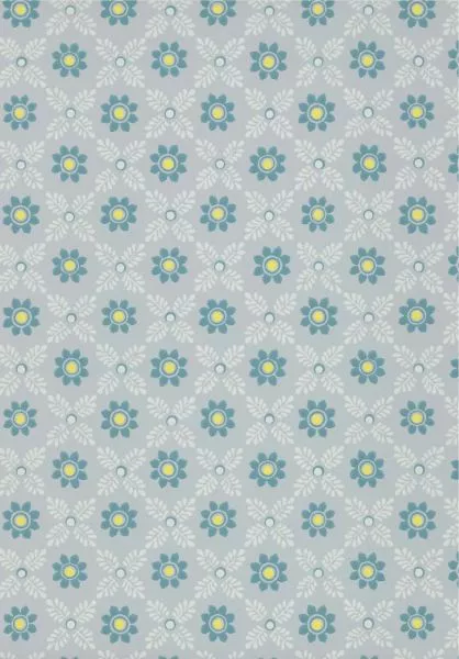 Ditsy Block - Bone China Blue