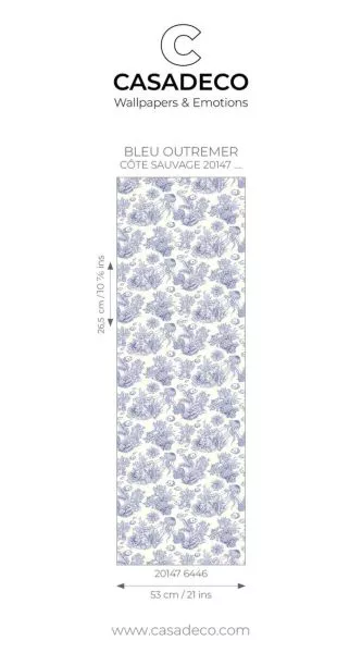 Côte sauvage 201476446 Bleu outremer