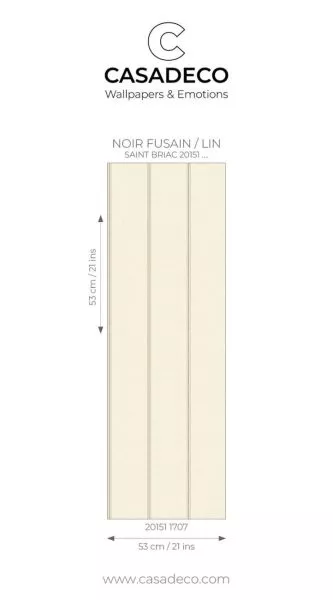 Saint Briac 201511707 Noir fusain/lin