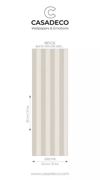 Baltic rayure 29251116 Beige/blanc