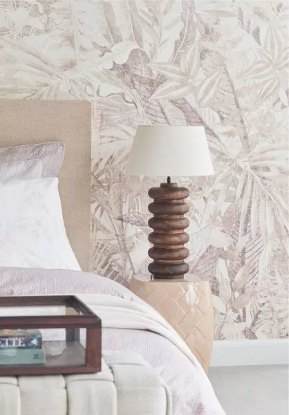 Linen Leaves 350708 Taupe