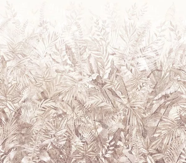 Linen Leaves 350708 Taupe