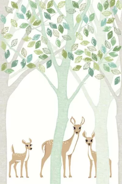 Wallpower Junior 364130 Deer, Leaf, Tree