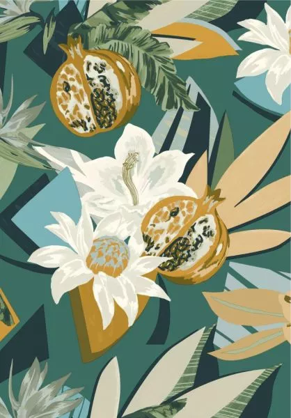 Salvador 75531528 Emeraude/moutarde