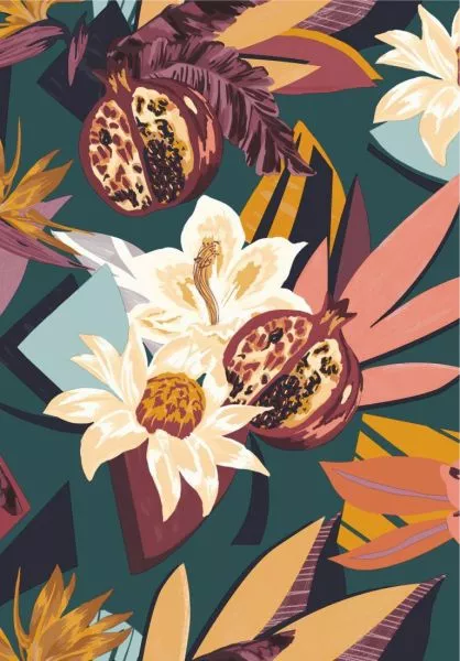 Salvador 75531630 Petrole/blush