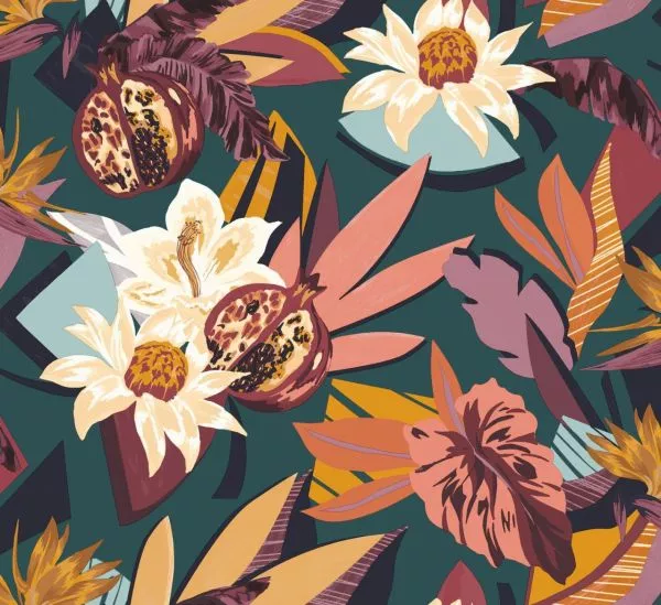 Salvador 75531630 Petrole/blush