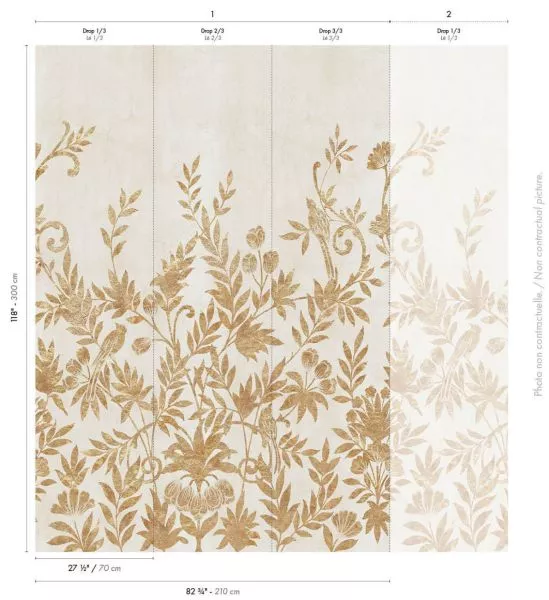 Jardin de Diane 76740712 Ivoire/doré