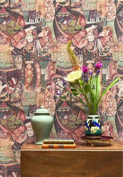 Decors Odisha Dance 97641 Red Rhapsody