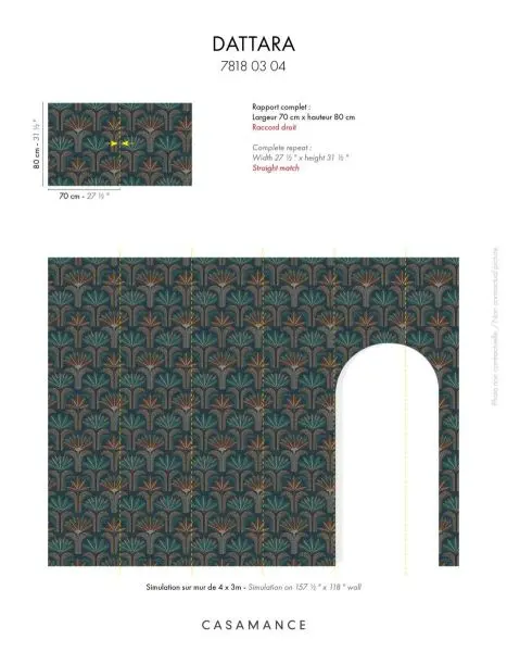 Dattara 78180304 Marine/topaze