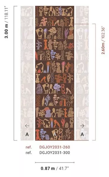 Gaudia Rouge DGJOY2031 - 300cm