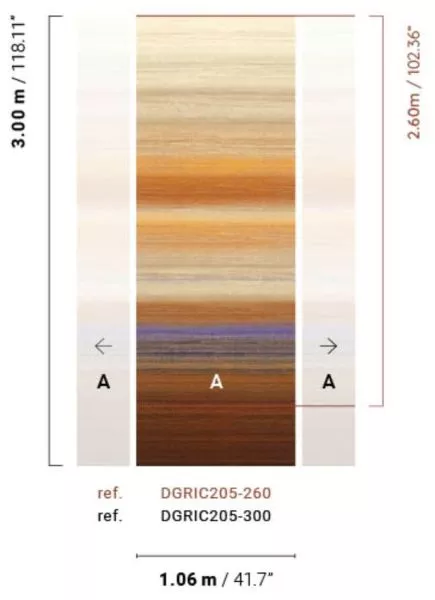 Chanderi Sunset DGRIC205 - 260