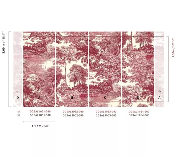 Salcey Burgundy DG2SAL105 - 260