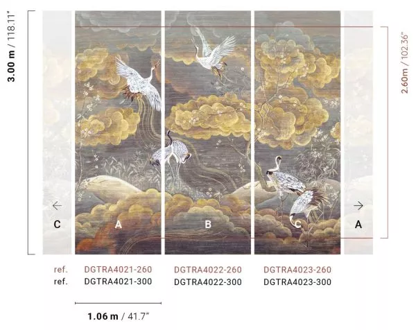 Byobu Gold DGTRA402-300