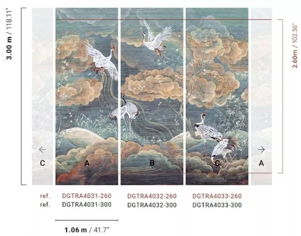 Byobu Sunset DGTRA403-300