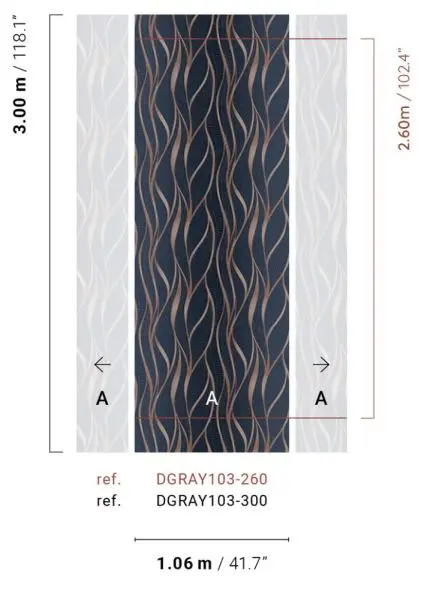 Unda Vulcano DGRAY103-300