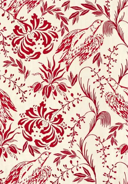FOLK EMBROIDERY Crimson WP30014
