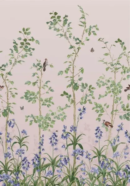 Bird and Bluebell - China Clay