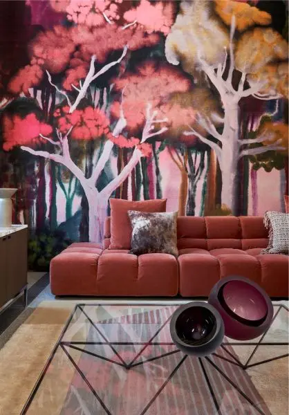 Panorama Banyan 11530 Red Blossom