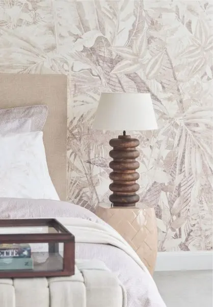 Linen Leaves 350708 Taupe