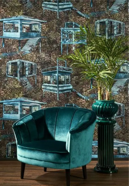 Decors Palafitas Amazonia 97582 Azure
