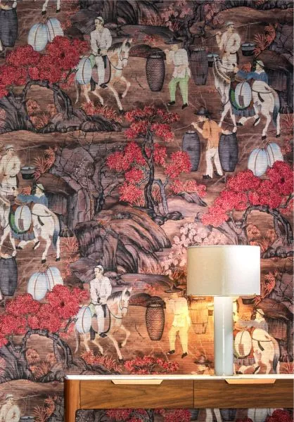 Decors Toile de Tibet 97691 Rust