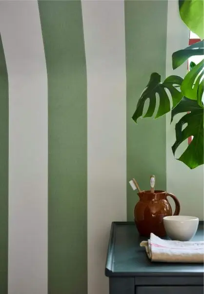 Broad Stripe - Pea Green