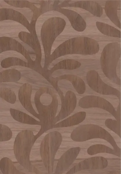 Woodblock Beetle Fern MO5021 Walnut