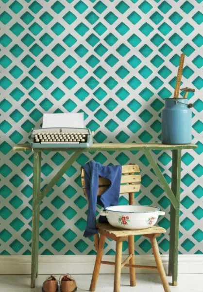 Turquoise patch WP20056