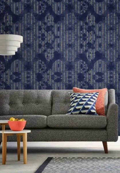 WASHED SHIBORI Indigo WP20396