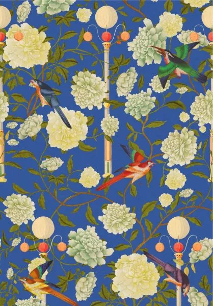 THE GARDEN OF IMMORTALITY Lapis Blue WP20589