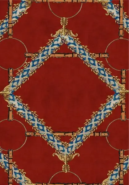 DECORATIVE HARNESS Burgundy WP30106